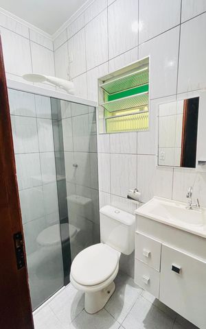 Casa para alugar com 125m², 2 quartos e 2 vagasBanheiro