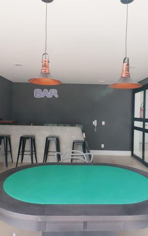 Apartamento para alugar com 38m², 2 quartos e 1 vagaÁrea comum - Sala de jogos