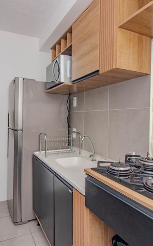 Apartamento para alugar com 40m², 2 quartos e 1 vaga Apartamento para alugar com 40m², 2 quartos e 1 vagaCozinha e Área de Serviço
