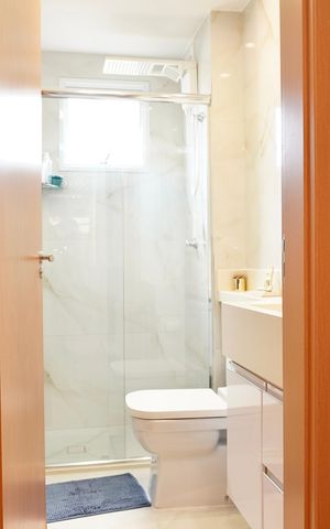 Apartamento à venda com 48m², 2 quartos e 2 vagas Apartamento à venda com 48m², 2 quartos e 2 vagasBanheiro Social