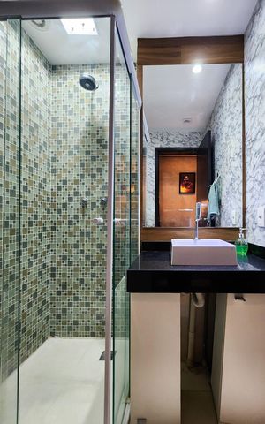 Apartamento para alugar com 73m², 2 quartos e 2 vagas Apartamento para alugar com 73m², 2 quartos e 2 vagasBanheiro social