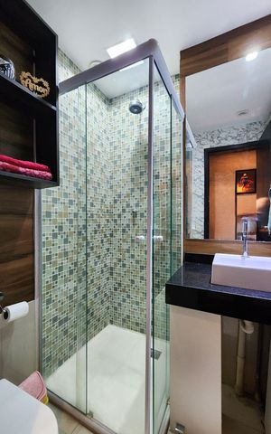 Apartamento para alugar com 73m², 2 quartos e 2 vagas Apartamento para alugar com 73m², 2 quartos e 2 vagasBanheiro social