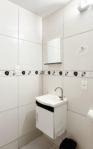 Casa à venda com 125m², 3 quartos e 2 vagas Casa à venda com 125m², 3 quartos e 2 vagasBanheiro Social 2
