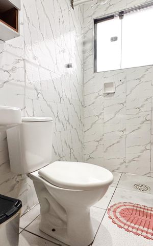 Casa à venda com 125m², 3 quartos e 2 vagas Casa à venda com 125m², 3 quartos e 2 vagasBanheiro Social
