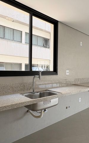 Apartamento à venda com 117m², 3 quartos e 2 vagasCozinha e Área de Serviço
