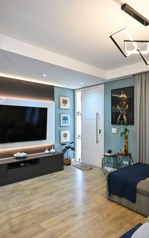 Casa de condomínio à venda com 200m², 3 quartos e 2 vagasSala