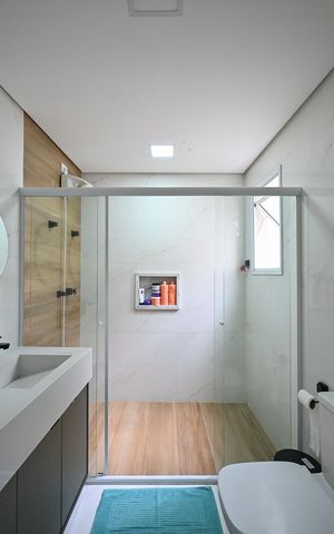 Casa de condomínio à venda com 200m², 3 quartos e 2 vagasBanheiro Suíte 