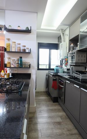 Apartamento para alugar com 72m², 2 quartos e 2 vagasCozinha e Área de Serviço