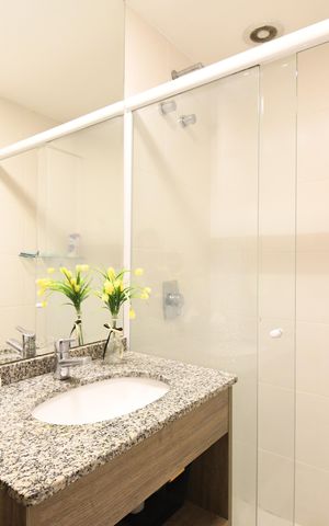Apartamento para alugar com 77m², 3 quartos e 1 vagaBanheiro da Suíte