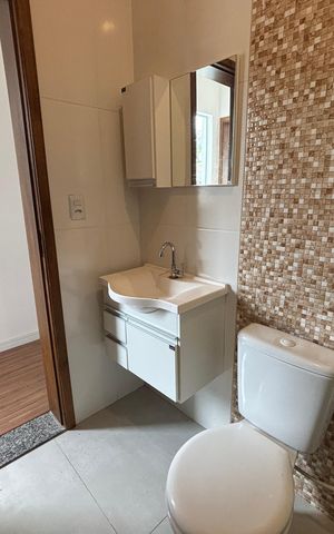 Casa para alugar com 125m², 2 quartos e 2 vagas Casa para alugar com 125m², 2 quartos e 2 vagasBanheiro 2