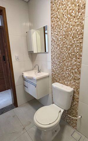 Casa para alugar com 125m², 2 quartos e 2 vagas Casa para alugar com 125m², 2 quartos e 2 vagasBanheiro 1