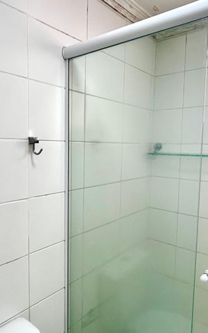 Apartamento para alugar com 55m², 2 quartos e 1 vaga Apartamento para alugar com 55m², 2 quartos e 1 vagaBanheiro 1