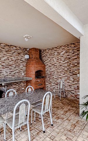 Casa para alugar com 160m², 3 quartos e 2 vagasÁrea comum - Churrasqueira