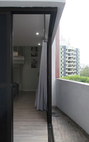 Apartamento para alugar com 64m², 1 quarto e 2 vagasVaranda