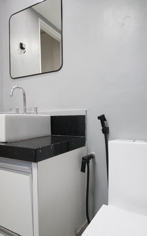 Apartamento para alugar com 64m², 1 quarto e 2 vagasBanheiro da Suíte