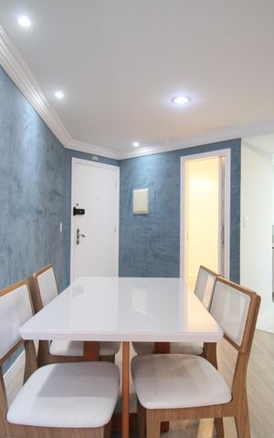 Apartamento para alugar com 64m², 1 quarto e 2 vagasSala