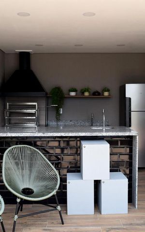 Studio para alugar com 33m², 1 quarto e sem vagaChurrasqueira