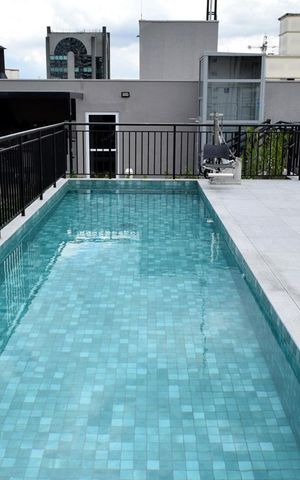 Studio para alugar com 33m², 1 quarto e sem vagaPiscina