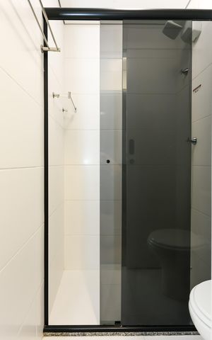 Apartamento para alugar com 31m², 1 quarto e 1 vaga Apartamento para alugar com 31m², 1 quarto e 1 vagaBanheiro da Suíte