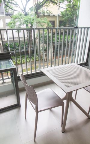 Studio à venda com 27m², 1 quarto e sem vagaVaranda
