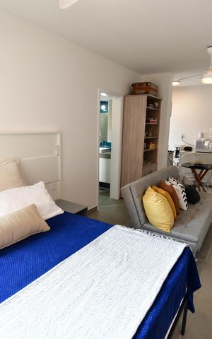 Studio à venda com 34m², 1 quarto e sem vagaQuarto / Sala