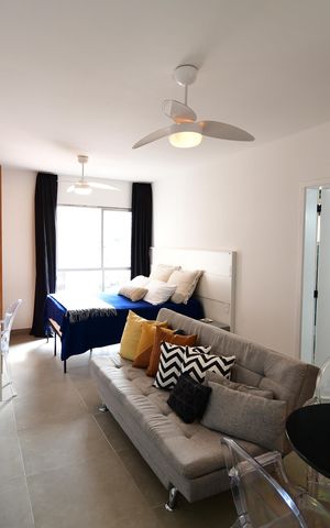 Studio à venda com 34m², 1 quarto e sem vagaSala / Quarto