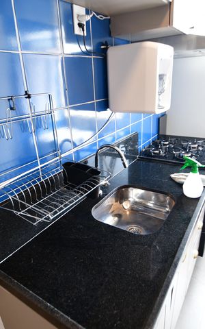 Studio à venda com 34m², 1 quarto e sem vagaCozinha