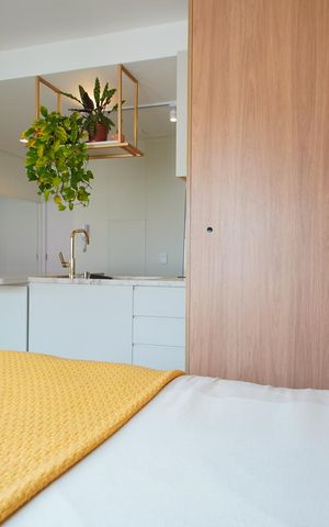 Studio à venda com 31m², 1 quarto e 1 vagaQuarto - Sala