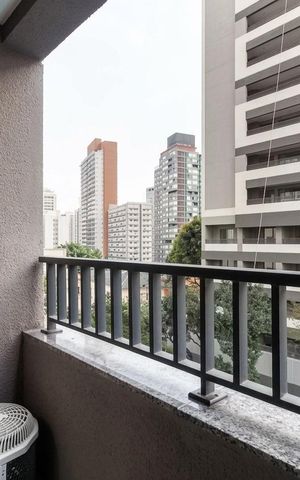 Studio para alugar com 27m², 1 quarto e sem vaga Studio para alugar com 27m², 1 quarto e sem vagaVaranda