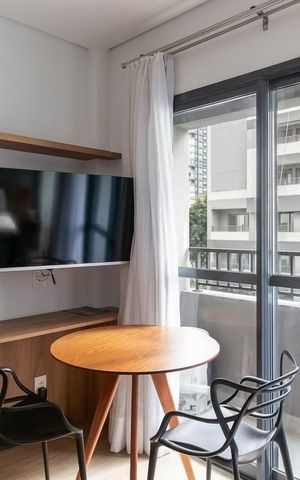 Studio para alugar com 27m², 1 quarto e sem vaga Studio para alugar com 27m², 1 quarto e sem vagaSala