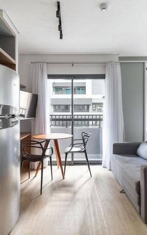 Studio para alugar com 27m², 1 quarto e sem vaga Studio para alugar com 27m², 1 quarto e sem vagaSala / Quarto