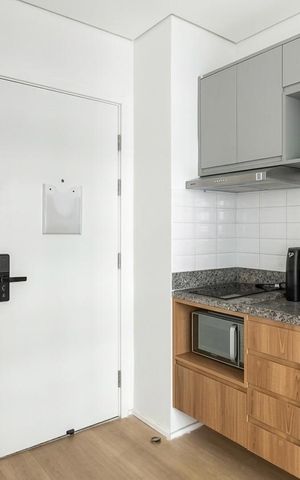 Studio para alugar com 27m², 1 quarto e sem vaga Studio para alugar com 27m², 1 quarto e sem vagaCozinha