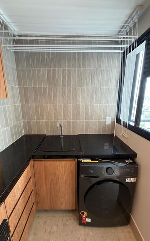 Apartamento para alugar com 46m², 2 quartos e 1 vaga Apartamento para alugar com 46m², 2 quartos e 1 vagaCozinha e Área de Serviço