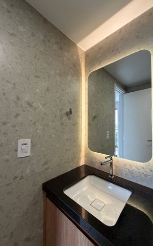 Apartamento para alugar com 46m², 2 quartos e 1 vaga Apartamento para alugar com 46m², 2 quartos e 1 vagaBanheiro Social