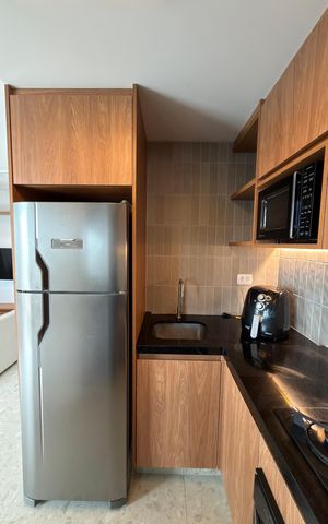 Apartamento para alugar com 46m², 2 quartos e 1 vaga Apartamento para alugar com 46m², 2 quartos e 1 vagaCozinha e Área de Serviço