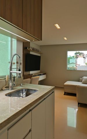 Apartamento à venda com 49m², 2 quartos e 1 vagaCozinha
