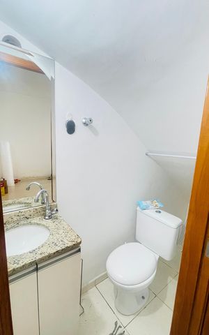 Casa de condomínio para alugar com 110m², 3 quartos e 2 vagas Casa de condomínio para alugar com 110m², 3 quartos e 2 vagasLavabo