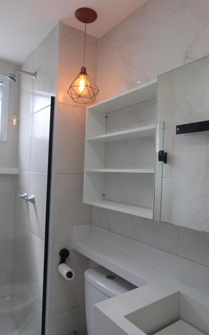 Apartamento para alugar com 44m², 2 quartos e 1 vagaBanheiro