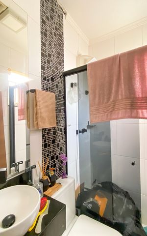 Casa de condomínio à venda com 60m², 2 quartos e 2 vagas Casa de condomínio à venda com 60m², 2 quartos e 2 vagasBanheiro da Suíte 2