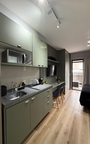 Studio para alugar com 25m², 1 quarto e 1 vaga