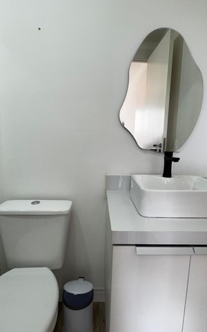 Apartamento para alugar com 26m², 1 quarto e sem vagaBanheiro da Suíte