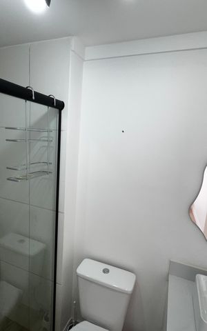 Apartamento para alugar com 26m², 1 quarto e sem vagaBanheiro da Suíte