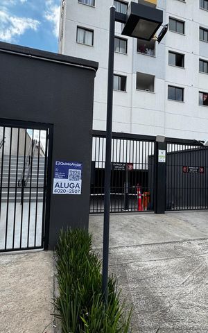 Apartamento para alugar com 26m², 1 quarto e sem vagaFachada com placa grande 