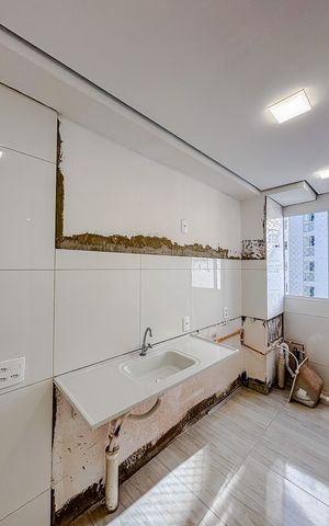Apartamento para alugar com 44m², 2 quartos e sem vagaCozinha e Área de Serviço