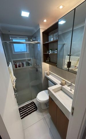 Apartamento à venda com 42m², 2 quartos e 1 vaga Apartamento à venda com 42m², 2 quartos e 1 vagaBanheiro