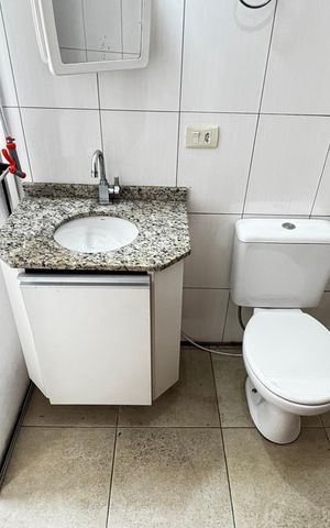 Casa para alugar com 113m², 2 quartos e 2 vagas Casa para alugar com 113m², 2 quartos e 2 vagasBanheiro da Suíte 2