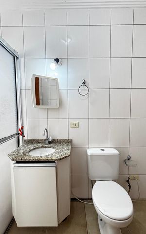 Casa para alugar com 113m², 2 quartos e 2 vagas Casa para alugar com 113m², 2 quartos e 2 vagasBanheiro da Suíte 2