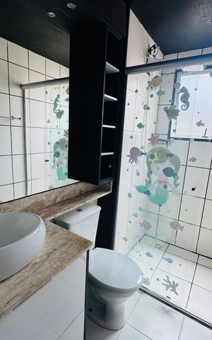 Apartamento à venda com 52m², 2 quartos e 1 vaga Apartamento à venda com 52m², 2 quartos e 1 vagaBanheiro