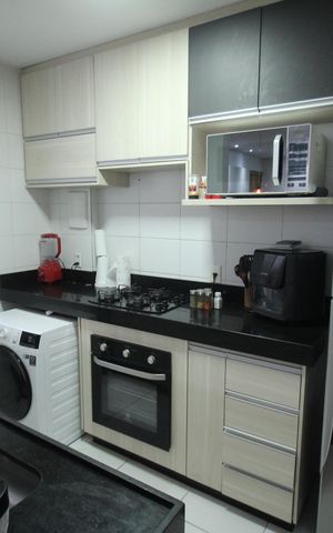 Apartamento à venda com 45m², 2 quartos e 1 vagaCozinha e Área de Serviço