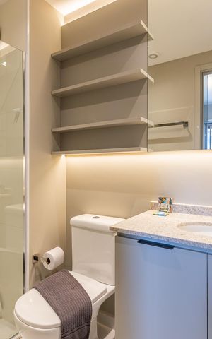Apartamento para alugar com 30m², 1 quarto e sem vaga Apartamento para alugar com 30m², 1 quarto e sem vagaBanheiro